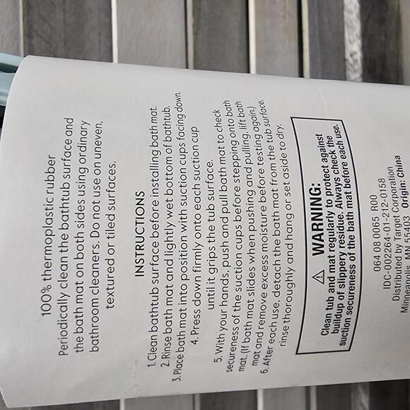 Hydracell Bath Mat Aqua | Threshold | 28x16 - Picture 5 of 9